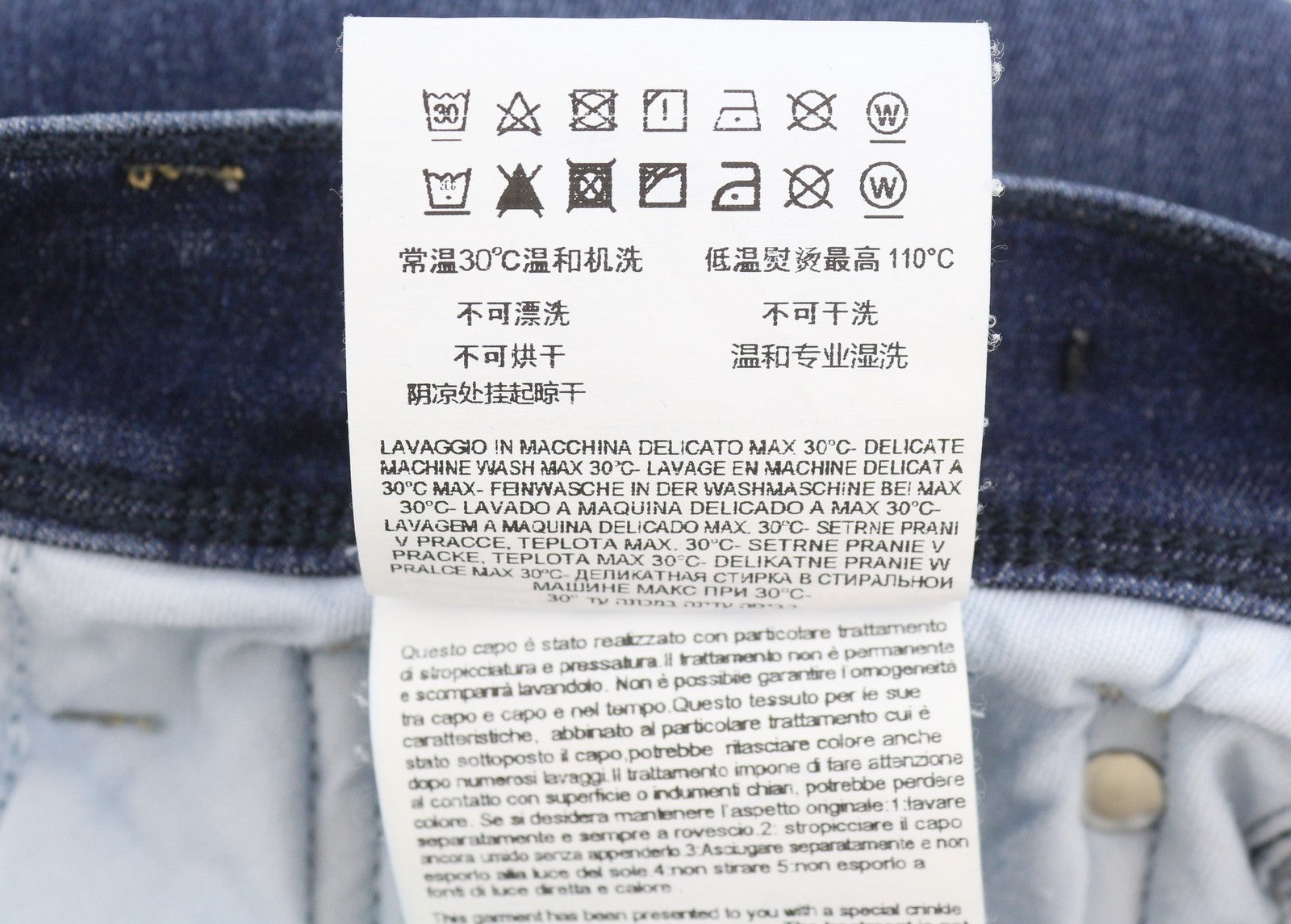 REPLAY Anbass Men Jeans W30/L29 Blue Whiskers Faded Slim Fit Denim
