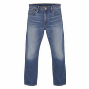 LEVI'S 507 Men Jeans W34/L36 Blue Whiskers Faded Zip Fly Slim Bootcut Fit