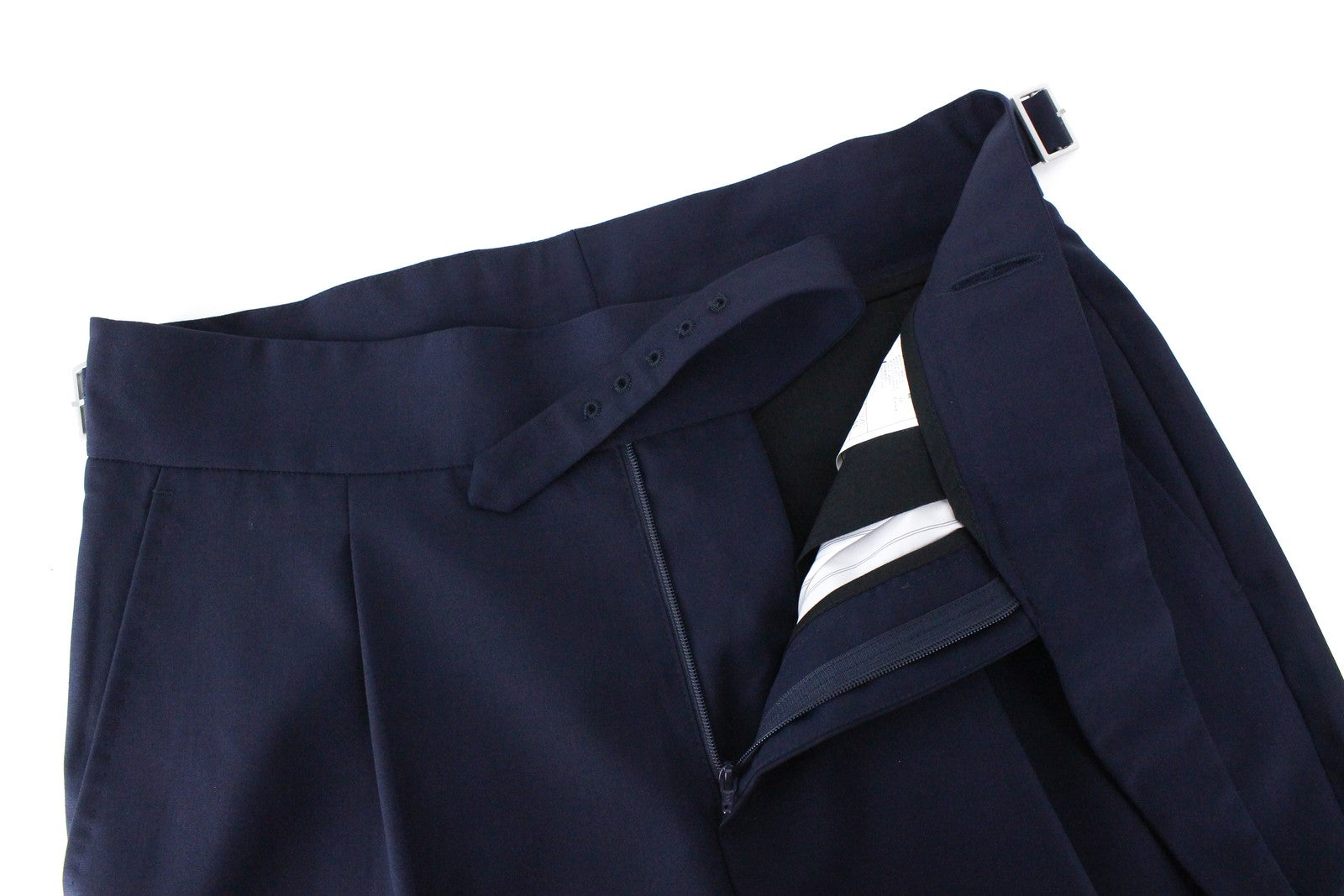 SUITSUPPLY La Spalla Men Suit UK34R Peak Lapel Pure Wool Lined Blue 2 Piece