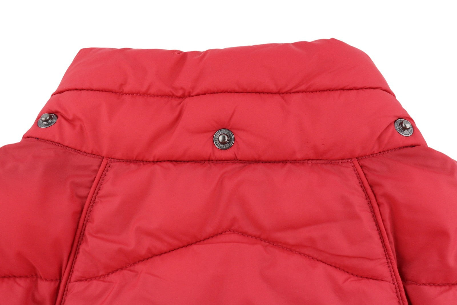 BARBOUR Bernera Quilt Women Jacket EU42 XL Red Fibre Down Filled Full Zip