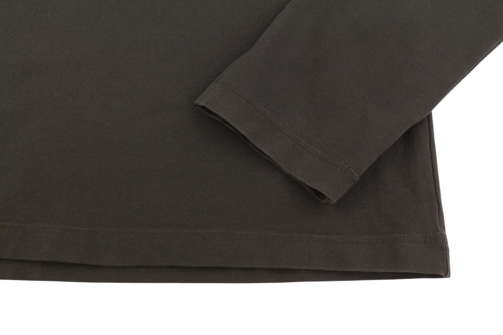 PRADA Men Sweatshirt XL Brown Patch Pocket Crew Neck Long Sleeve Pull On