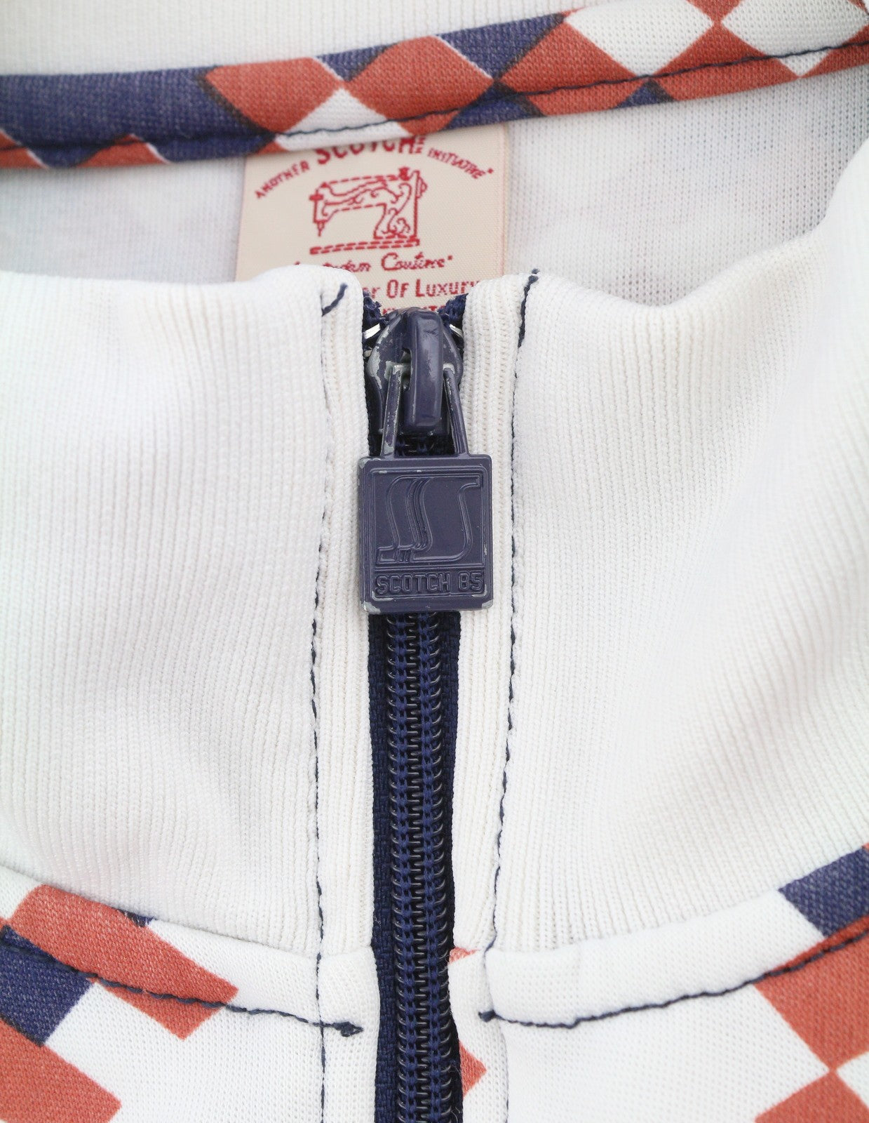 SCOTCH & SODA Men Sweatshirt XL Patterned High Neck Full Zip