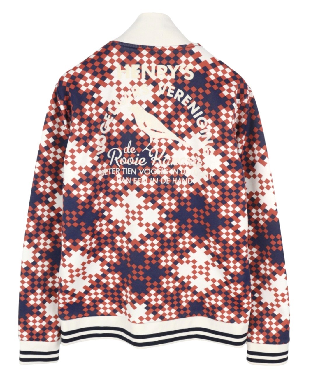 SCOTCH & SODA Men Sweatshirt XL Patterned High Neck Full Zip
