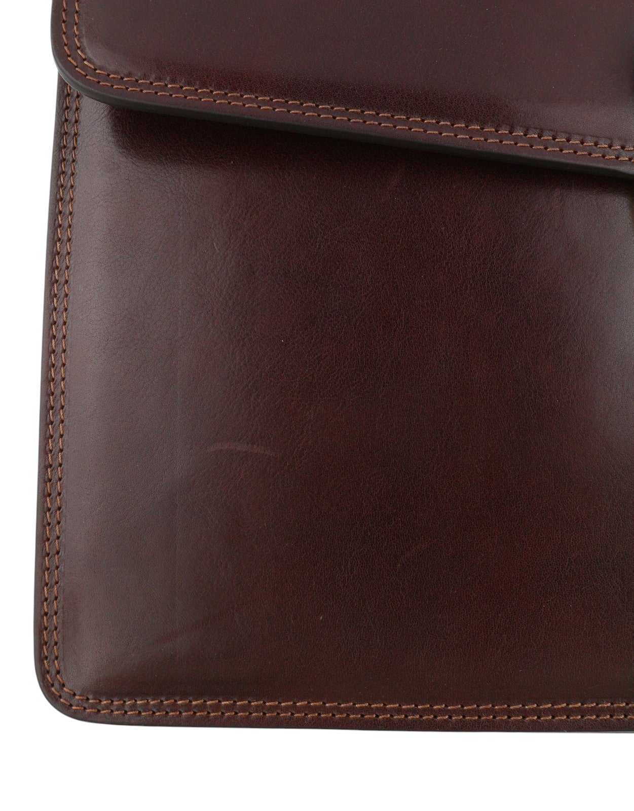 TIME RESISTANCE The Sound of the Mountain Men Bag Brown Leather Briefcase RRP270