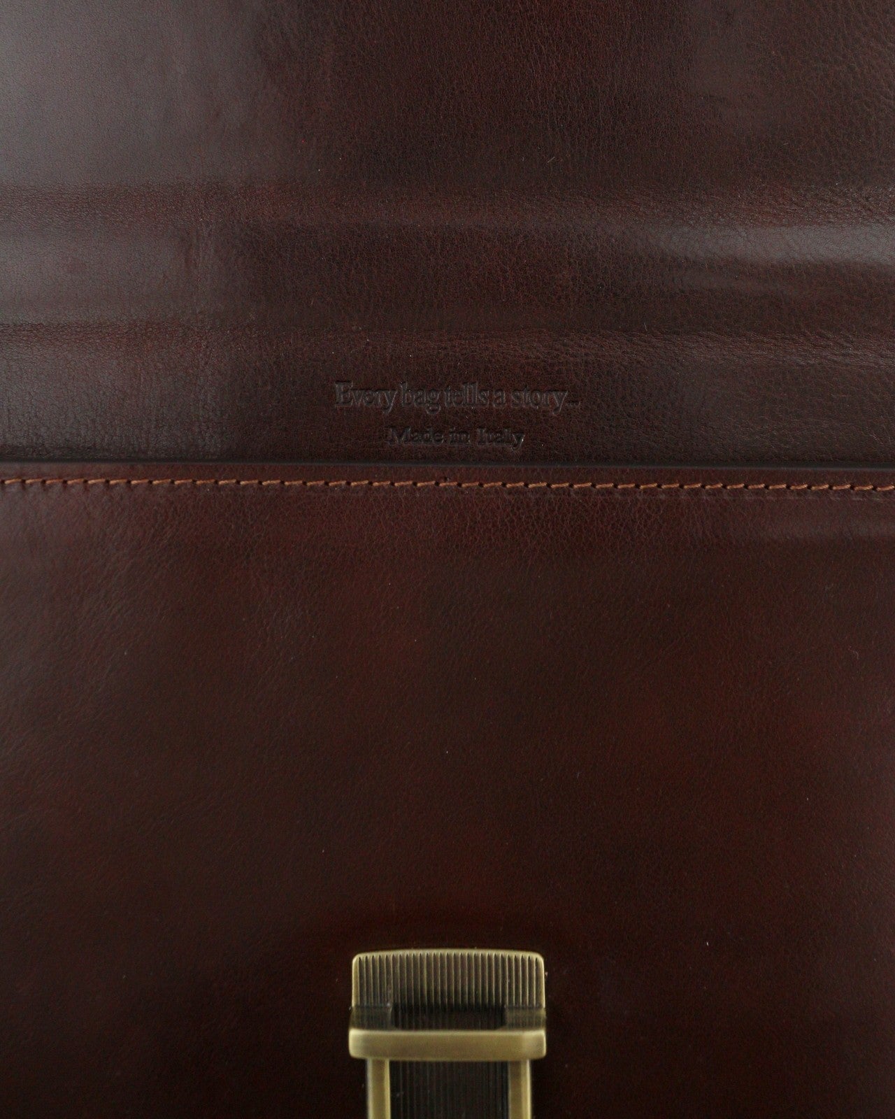 TIME RESISTANCE The Sound of the Mountain Men Bag Brown Leather Briefcase RRP270