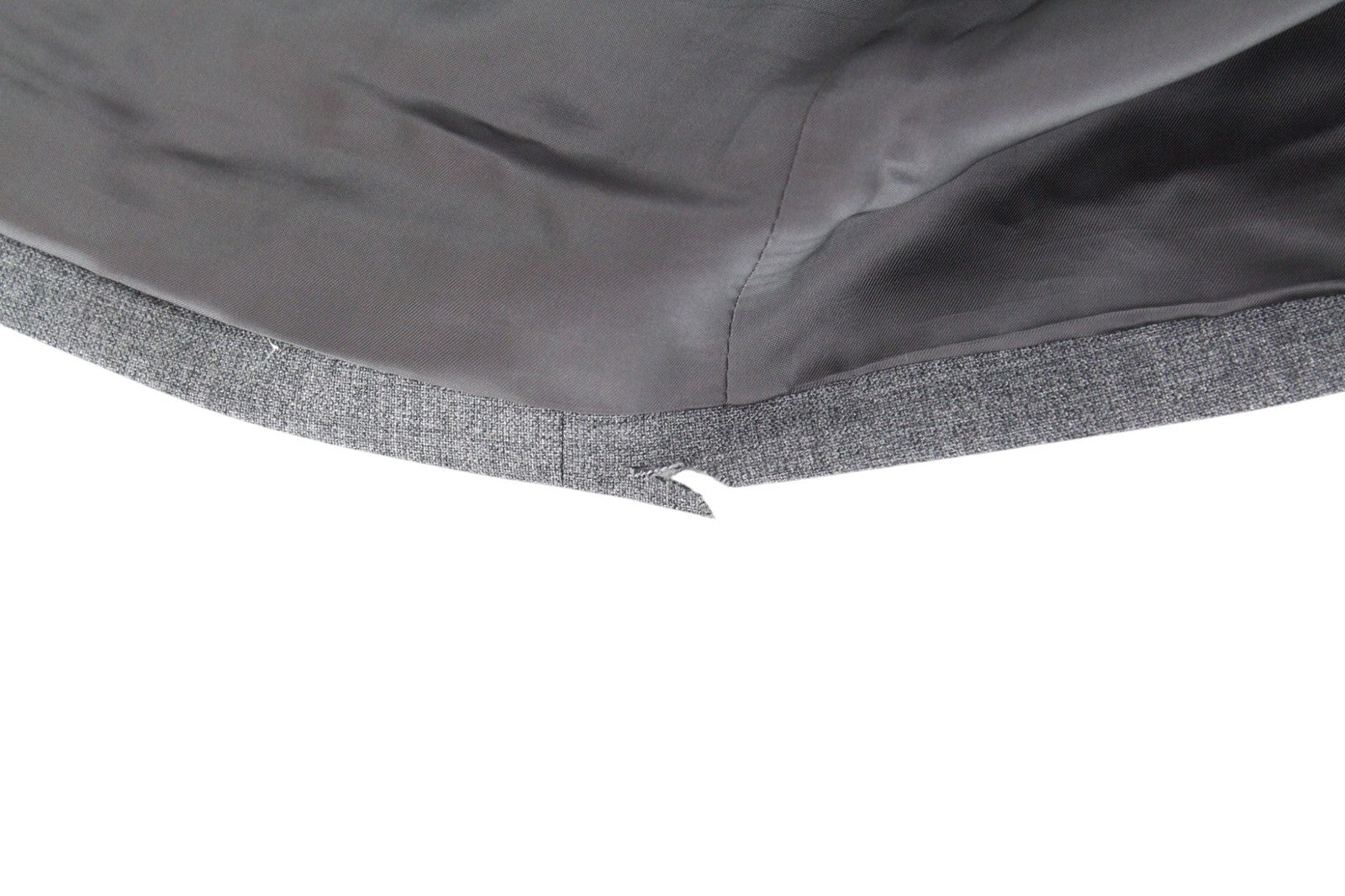 SUITSUPPLY Lazio Men Suit UK40L Grey 2-Piece Slim Melange Pure Wool Tropical