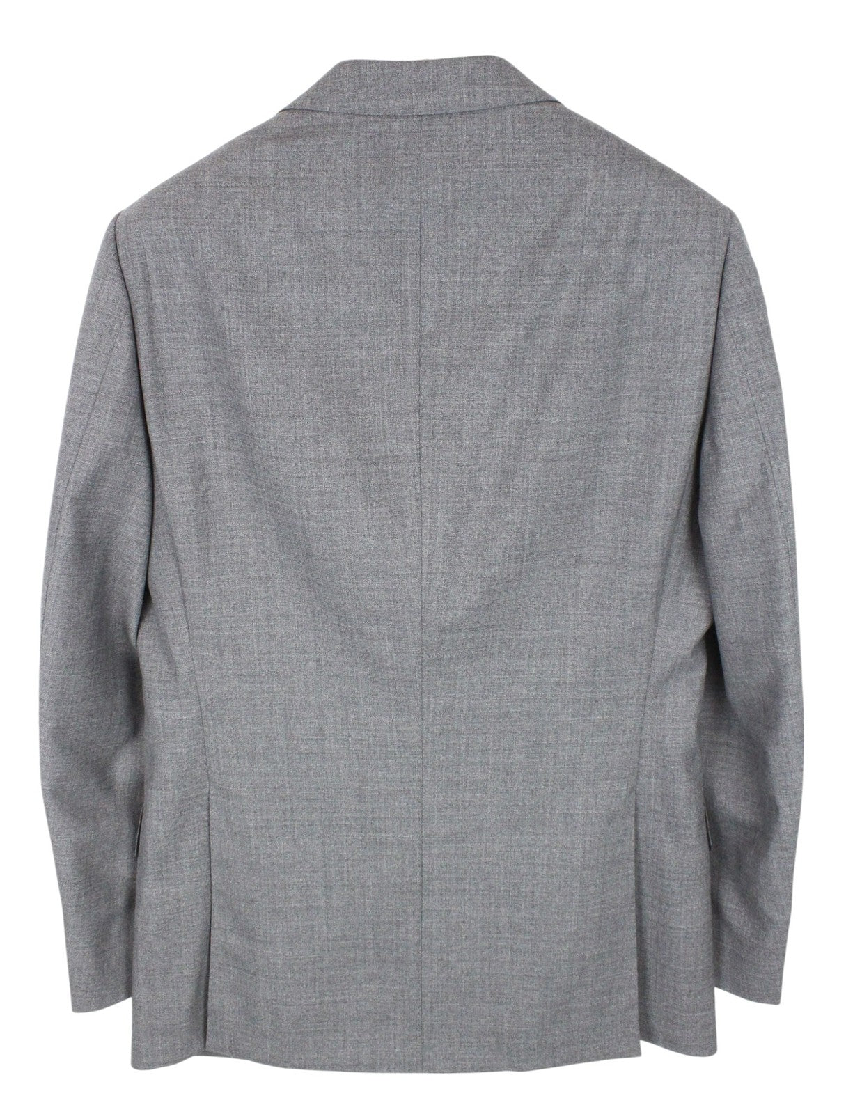 SUITSUPPLY Lazio Men Suit UK40L Grey 2-Piece Slim Melange Pure Wool Tropical