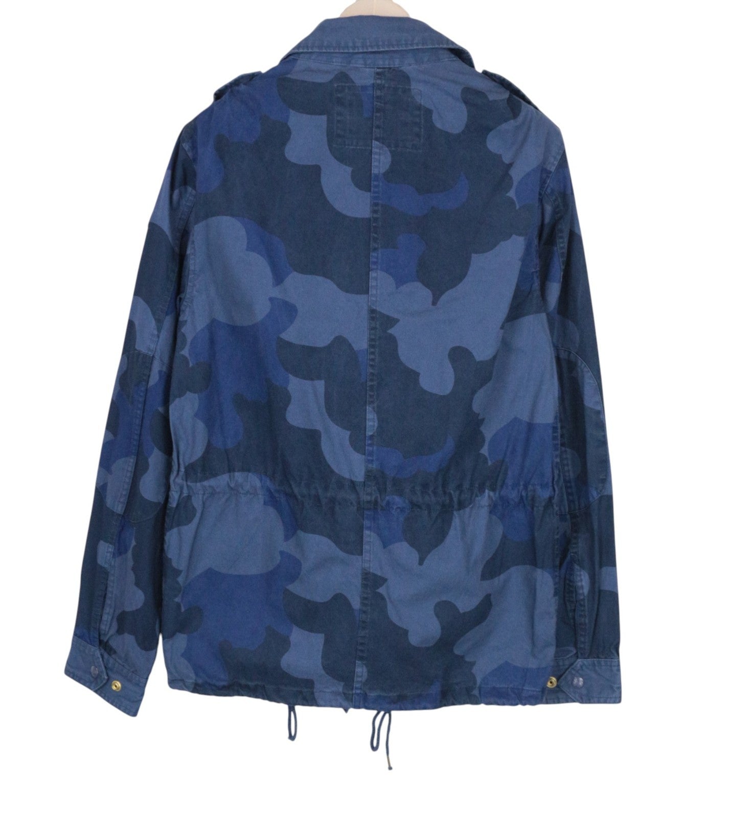 SCOTCH & SODA Men Jacket M Two-Tone Blue Camo Melange Pure Cotton RRP169