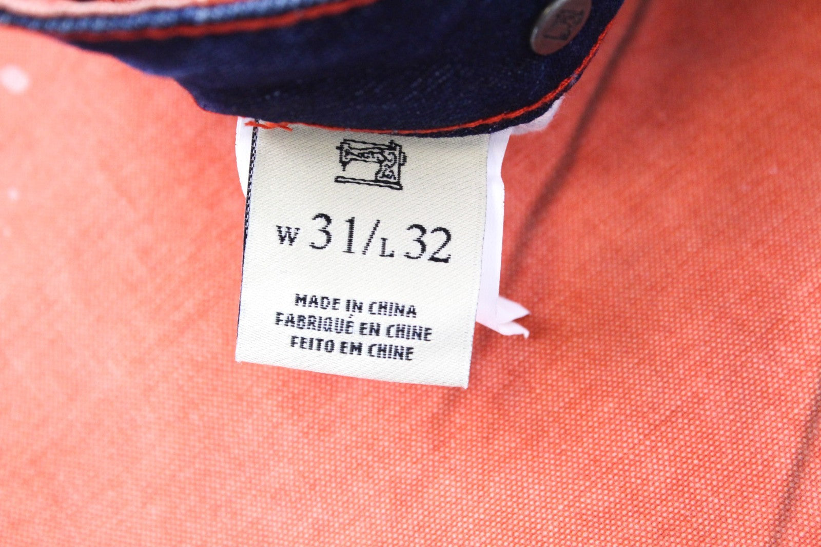 SCOTCH & SODA Baker Men Trousers W31/L32 Loose Taper Coral Chino Non-Stretch