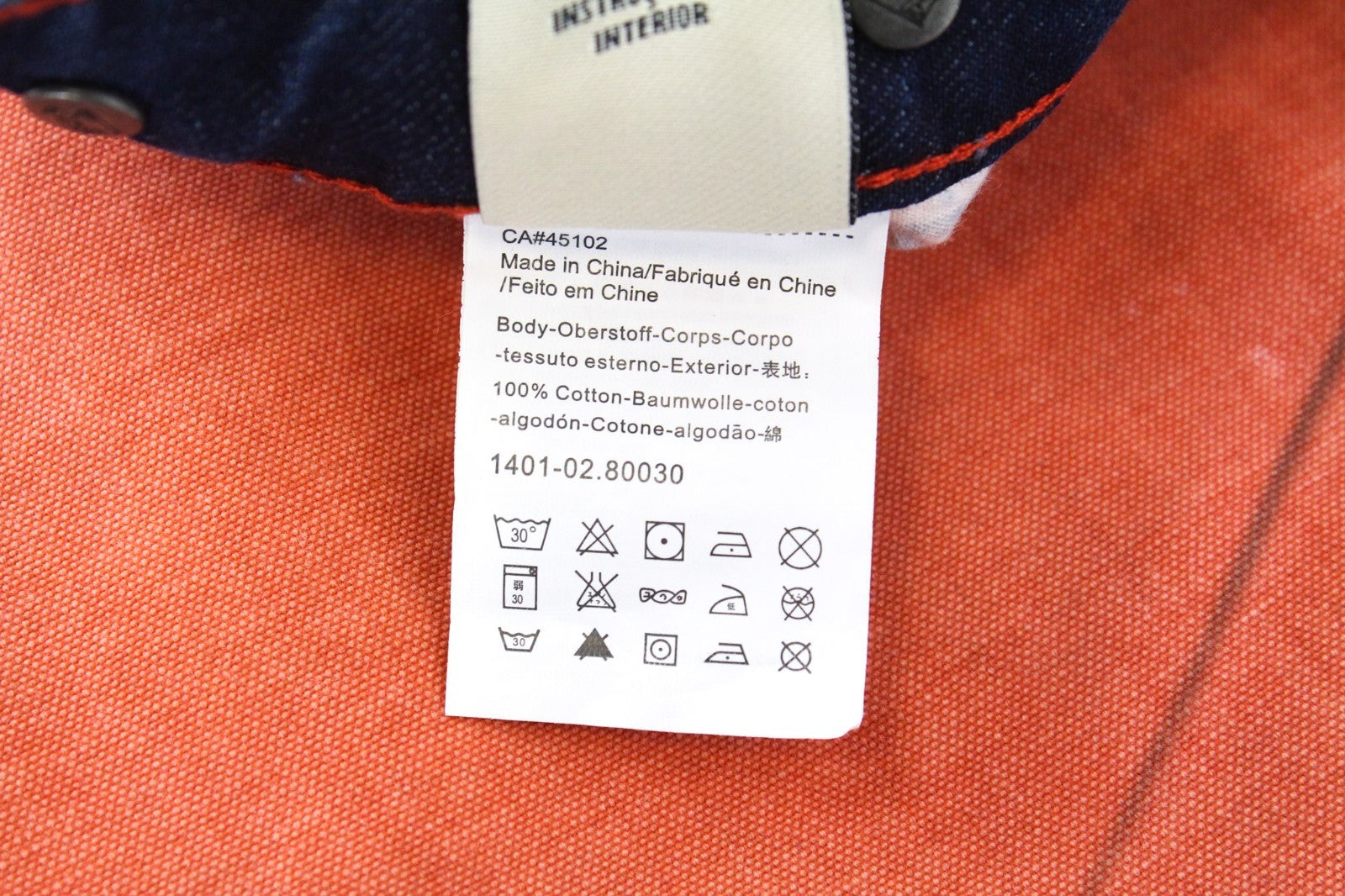 SCOTCH & SODA Baker Men Trousers W31/L32 Loose Taper Coral Chino Non-Stretch