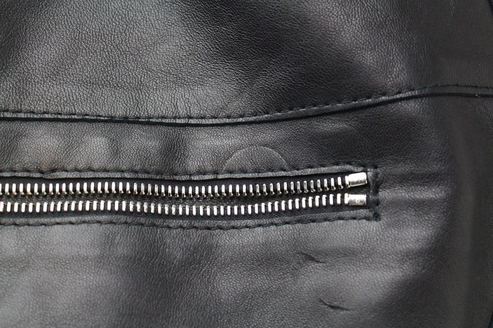 REPLAY Women Jacket L Leather Black Pure Lambskin Zip Up Classic Lined RRP€399