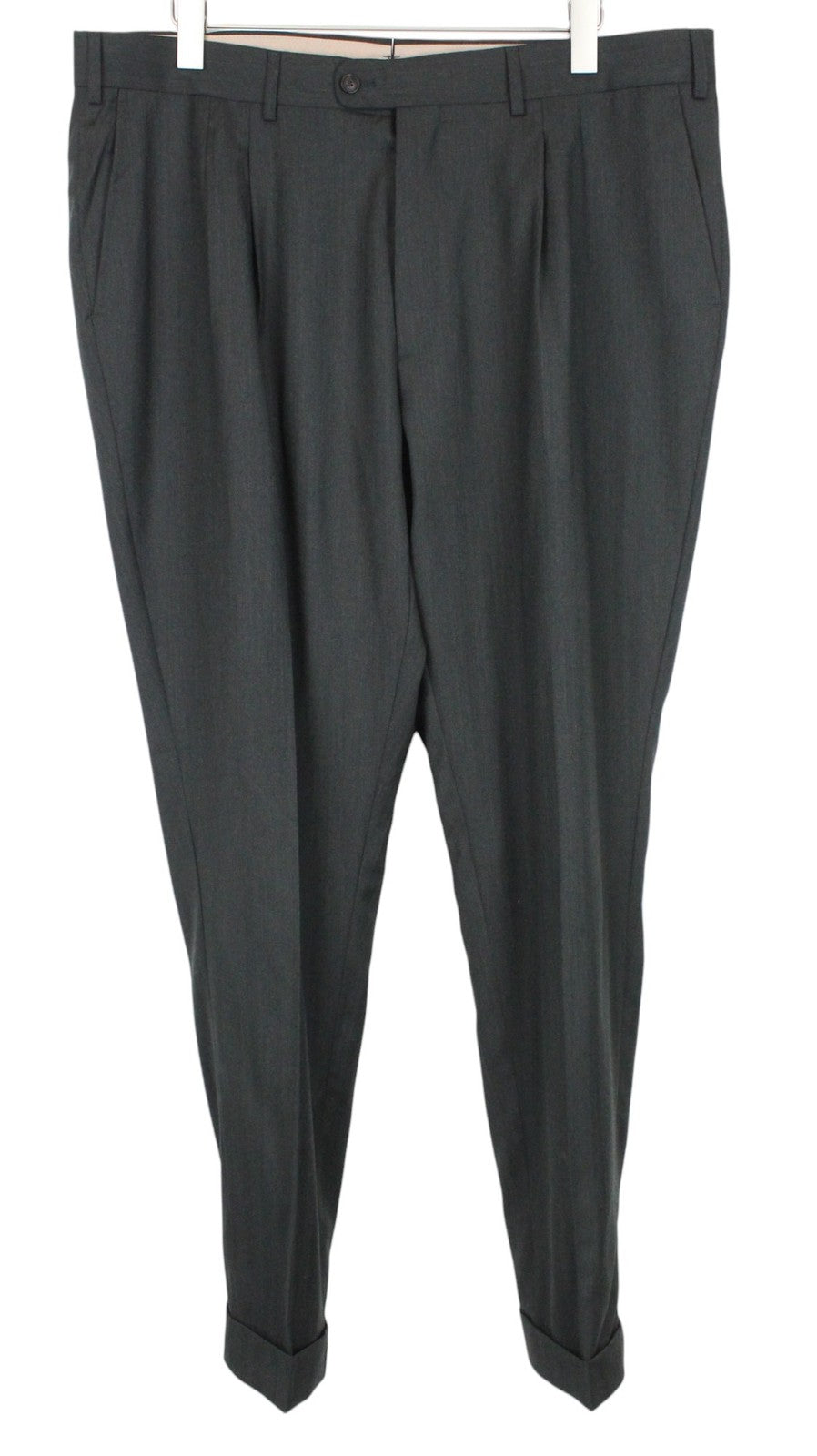 SUITSUPPLY Havana Tulip Men Suit UK50R Wool S130 Green 3-Piece Herringbone Slim