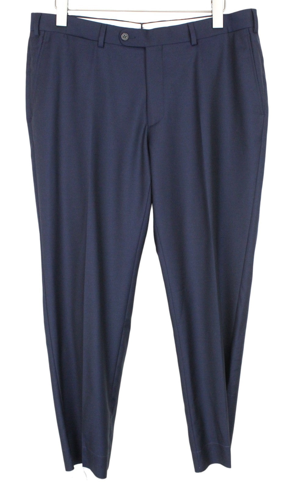 SUITSUPPLY Napoli Men Suit UK44R 2-Piece Melange Navy Pure Wool S110 Formal
