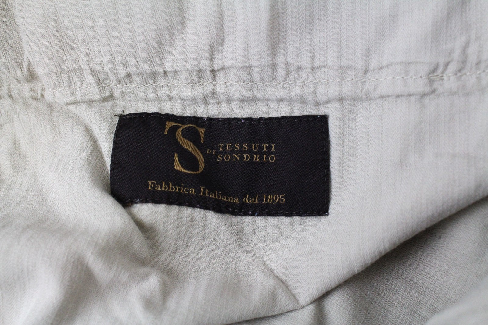 SUITSUPPLY Men Trousers ~W40/L29 Slim Beige Cotton Stretch Chino Classic