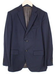 SUITSUPPLY Napoli Men Blazer UK38R Navy Pure Wool Formal Notch Lined Double Vent