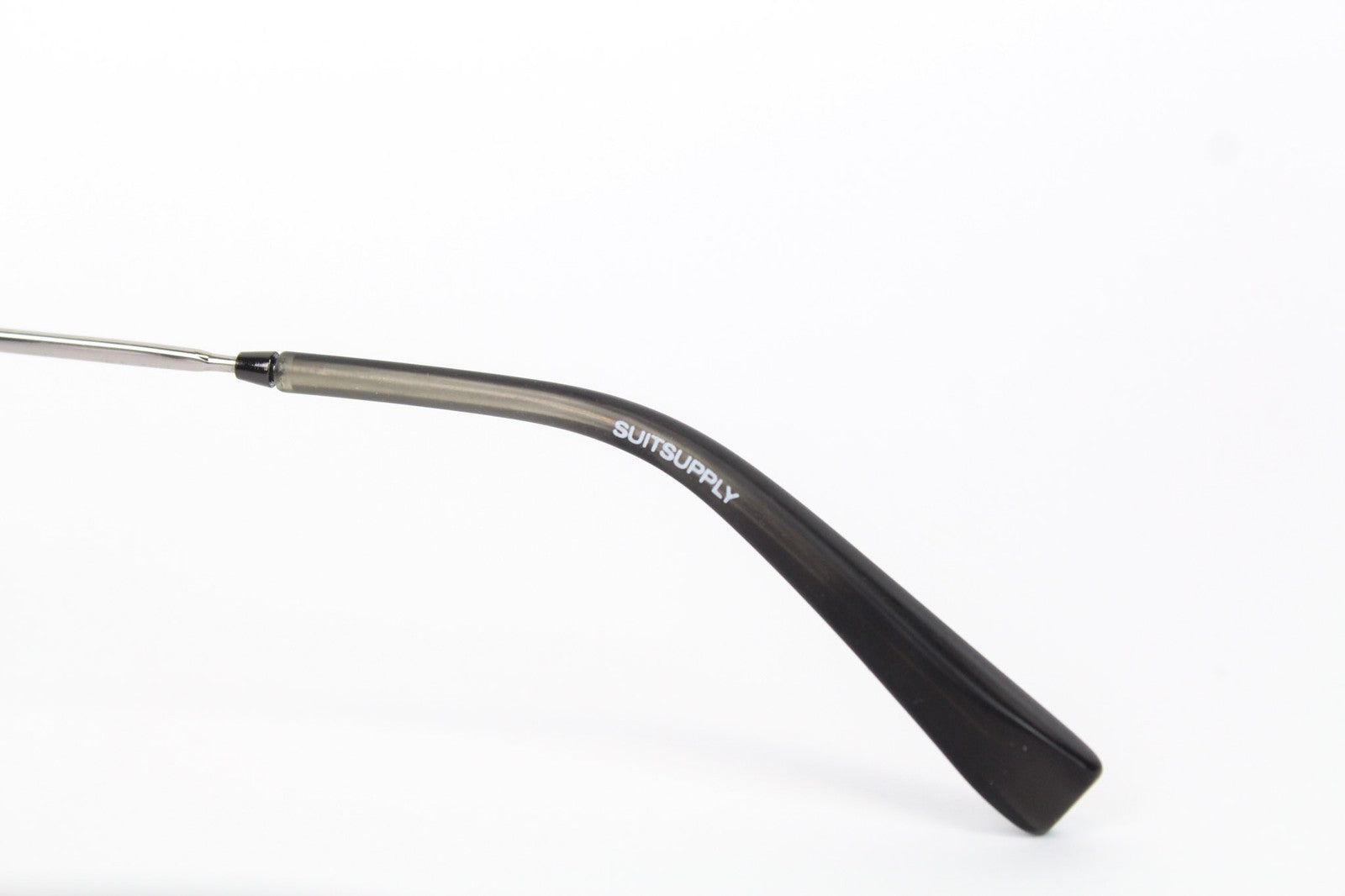 SUITSUPPLY Men Sunglasses One Size Pattern Black Square Classic Polarized Lenses