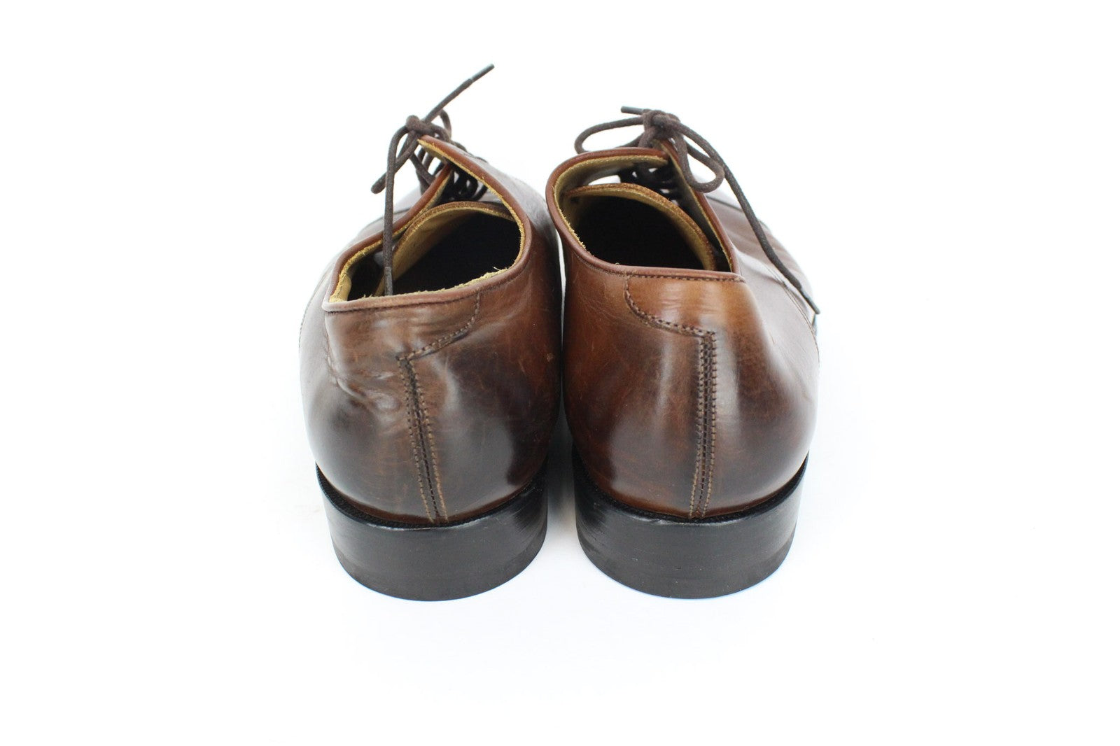 SUITSUPPLY Men Shoes EU40 Mid-Brown Lace Up Formal Calf Leather Derby Classic