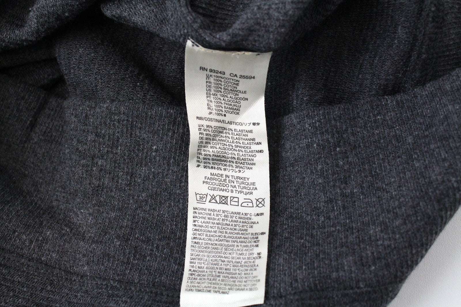 DIESEL S-Willard Men Sweatshirt S Grey Pure Cotton Pull On Long Sleeved Casual