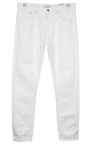 SUITSUPPLY Alain Men Jeans W31/L32 Selvedge White Cotton Stretch Denim Slim Fit