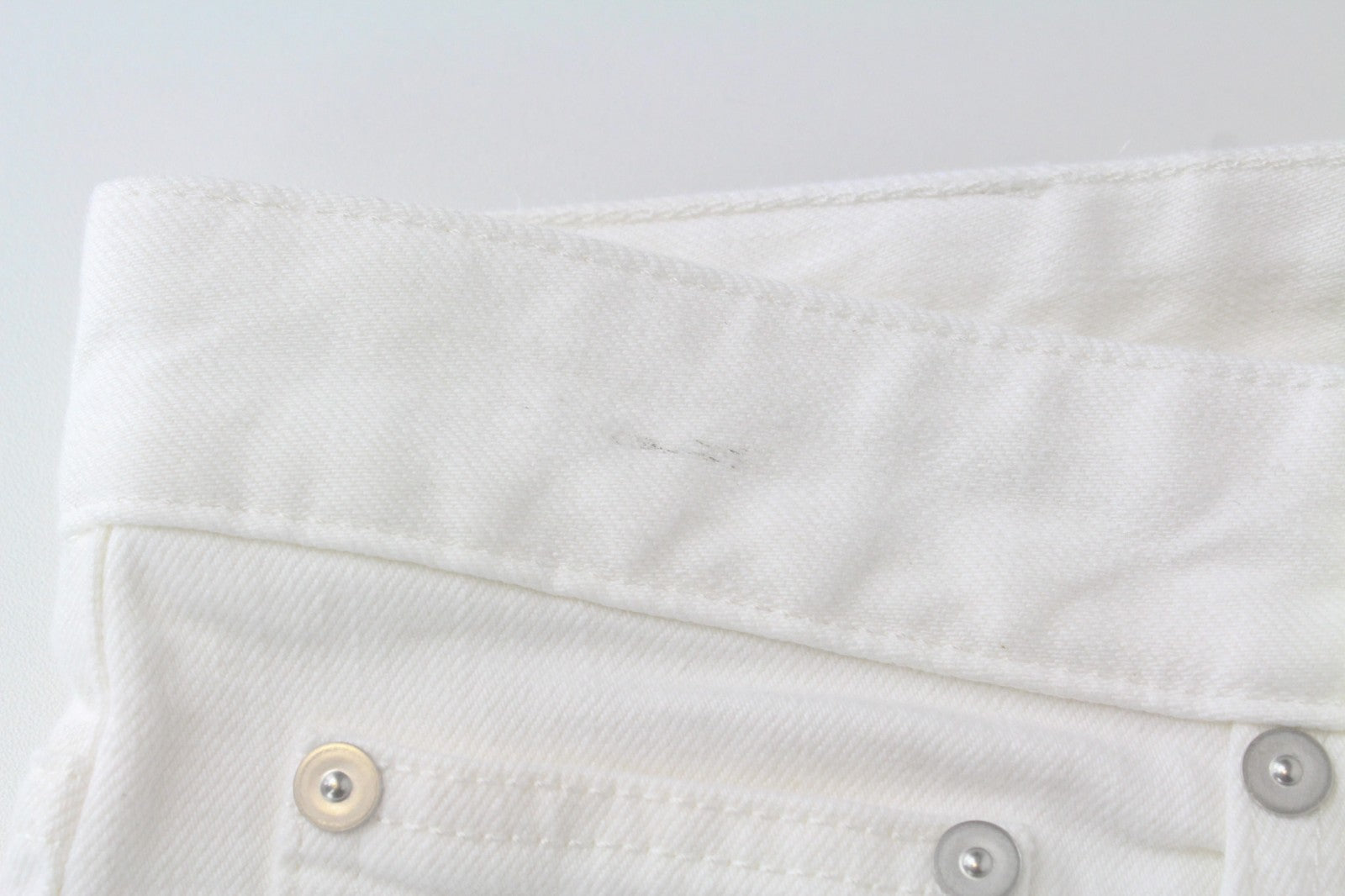 SUITSUPPLY Alain Men Jeans W31/L32 Selvedge White Cotton Stretch Denim Slim Fit