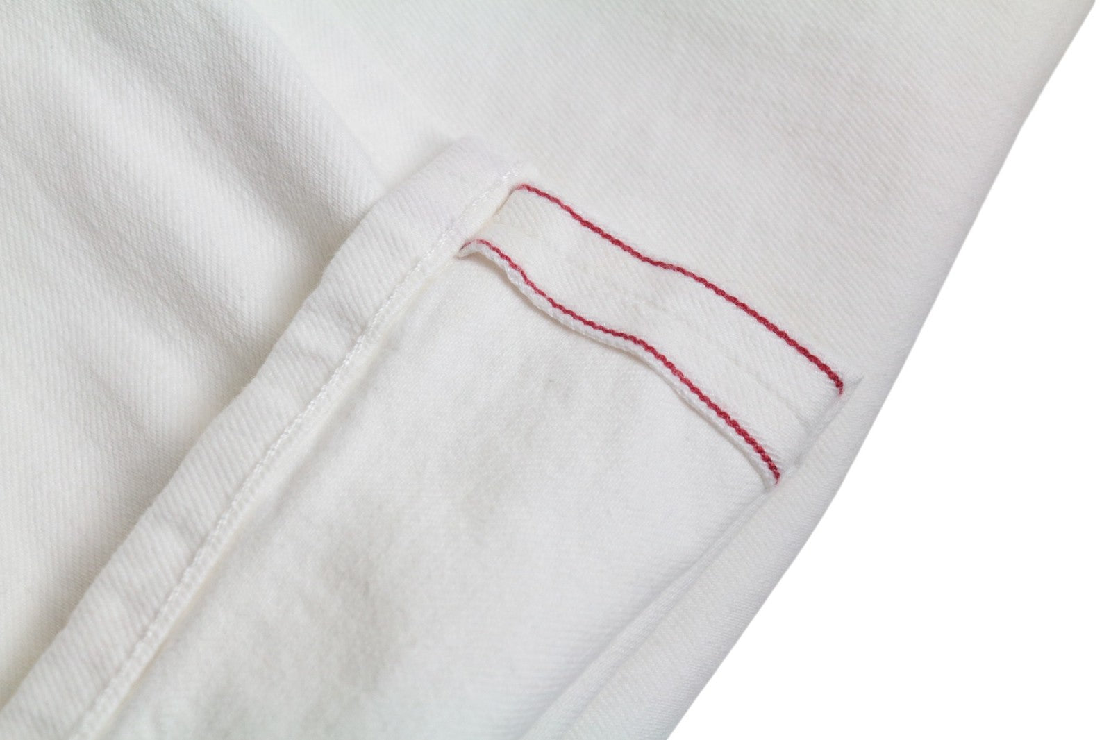 SUITSUPPLY Alain Men Jeans W31/L32 Selvedge White Cotton Stretch Denim Slim Fit