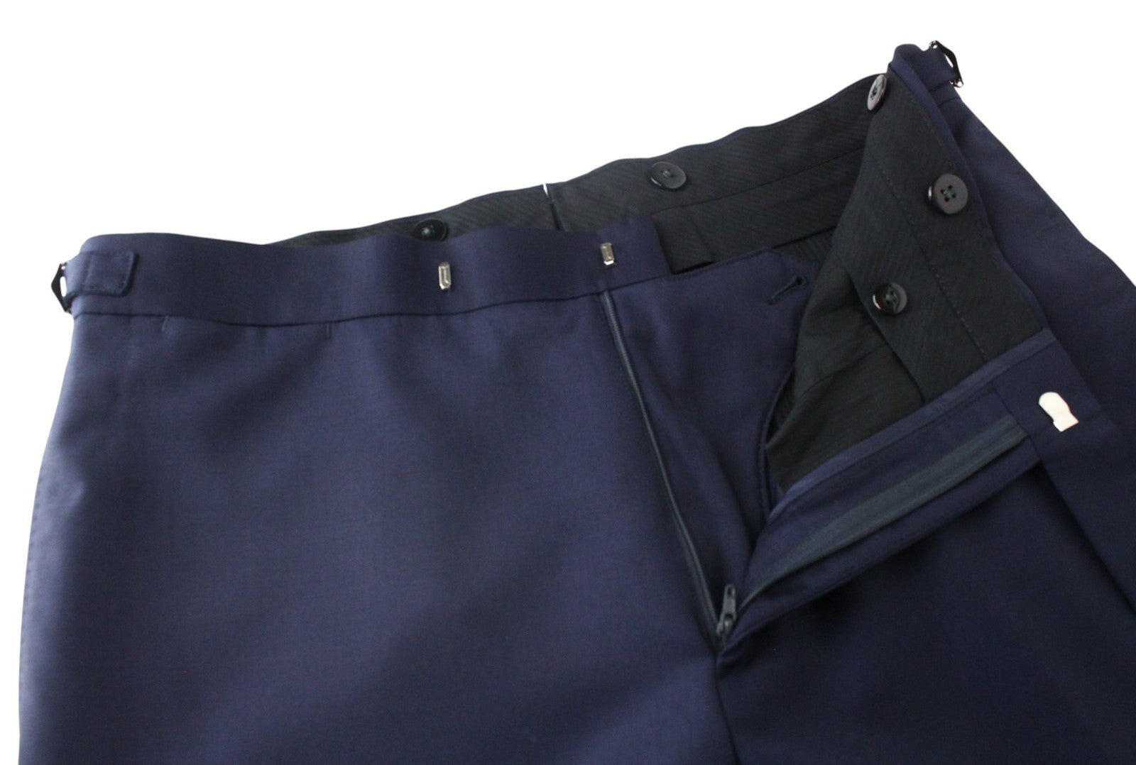 SUITSUPPLY Lazio Men Suit UK40L Blue Slim 3-Piece Tux Pure Wool S130 Formal