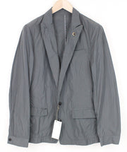 RICHMOND Men Jacket IT48 Mid-Grey Unlined Designer Lightweight Classic 2-Buttons