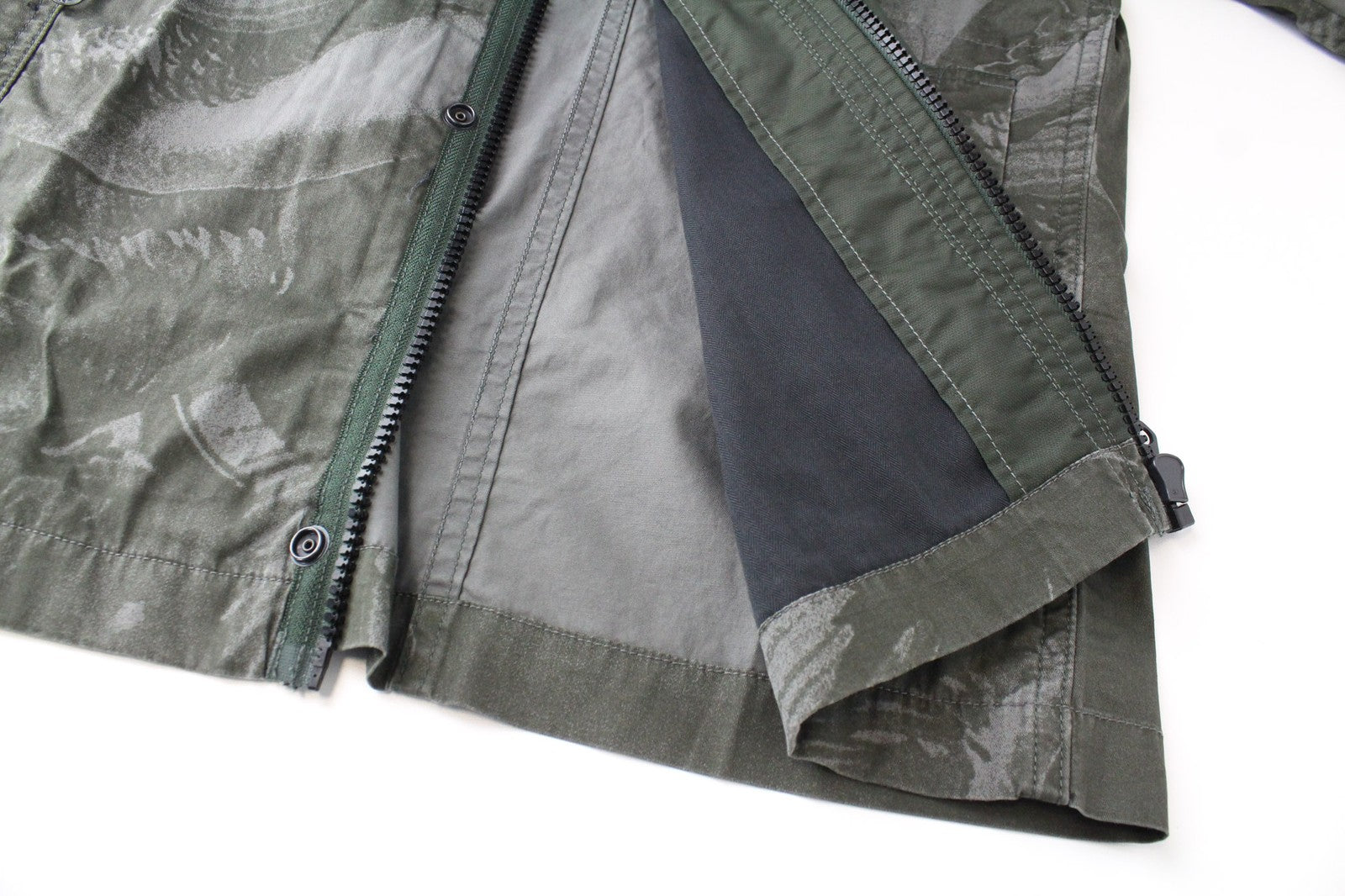 G-STAR Men Jacket M Dark Green Premium Twill Duck Hunt Print Rovic Overshirt