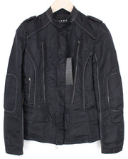 RICHMOND Men Jacket IT40 Black Designer High Neckline Classic Patched Zippered
