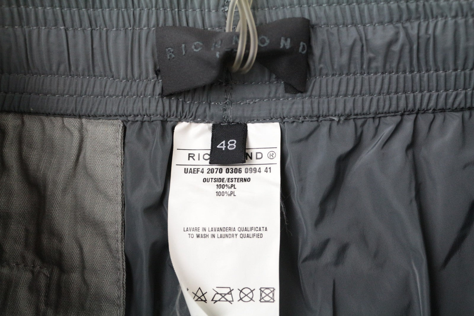RICHMOND Men Trousers 48 Grey Sportswear Pull On Casual Leisure