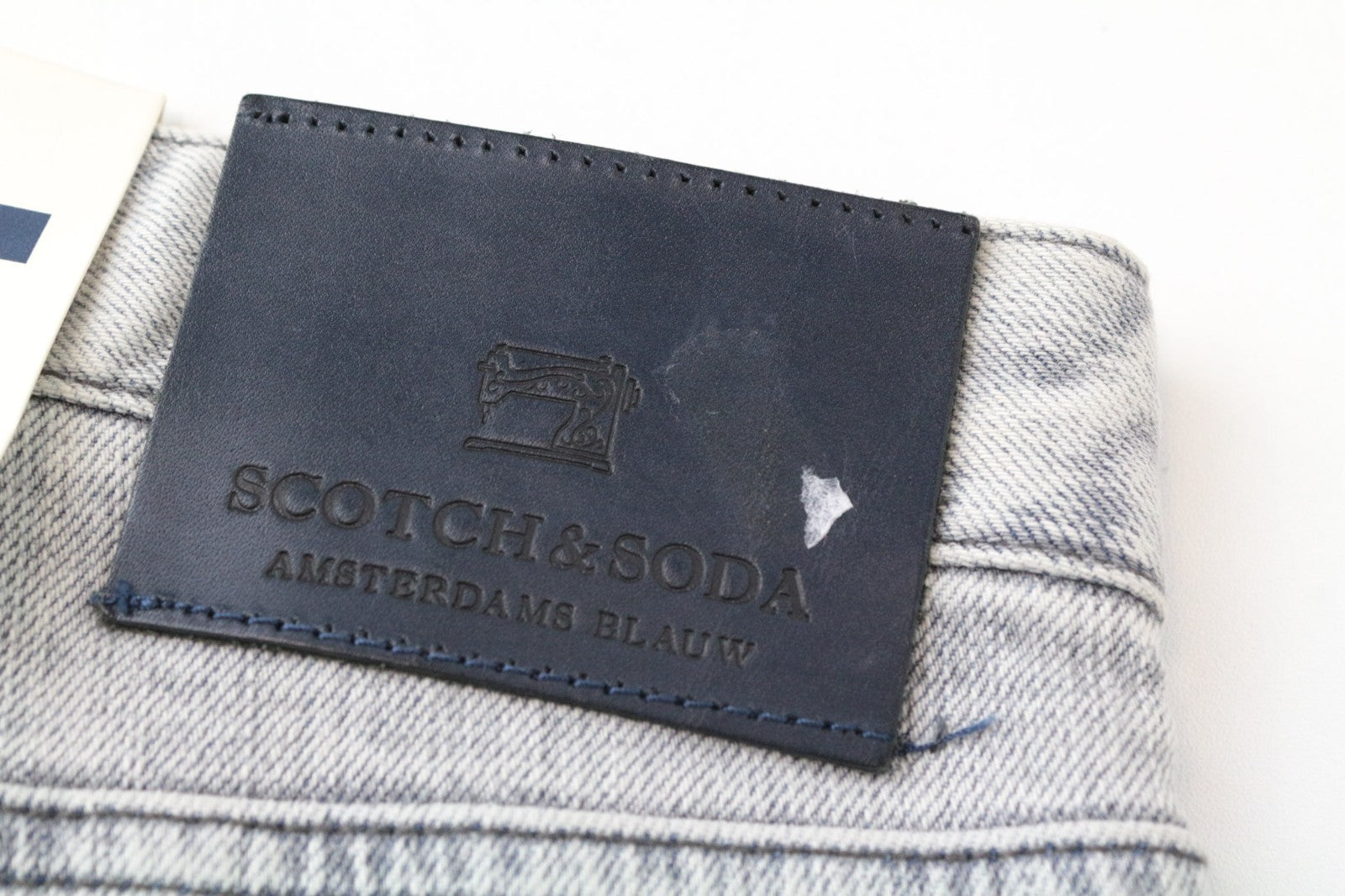 SCOTCH & SODA Skim Men Jeans W28/L32 Skinny Fit Cotton Stretch Light Blue Denim