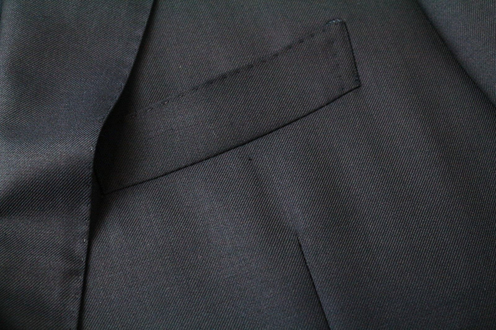 SUITSUPPLY Lazio Men Suit UK44R Pure Wool Navy 2-Piece Slim Cut Formal Twill