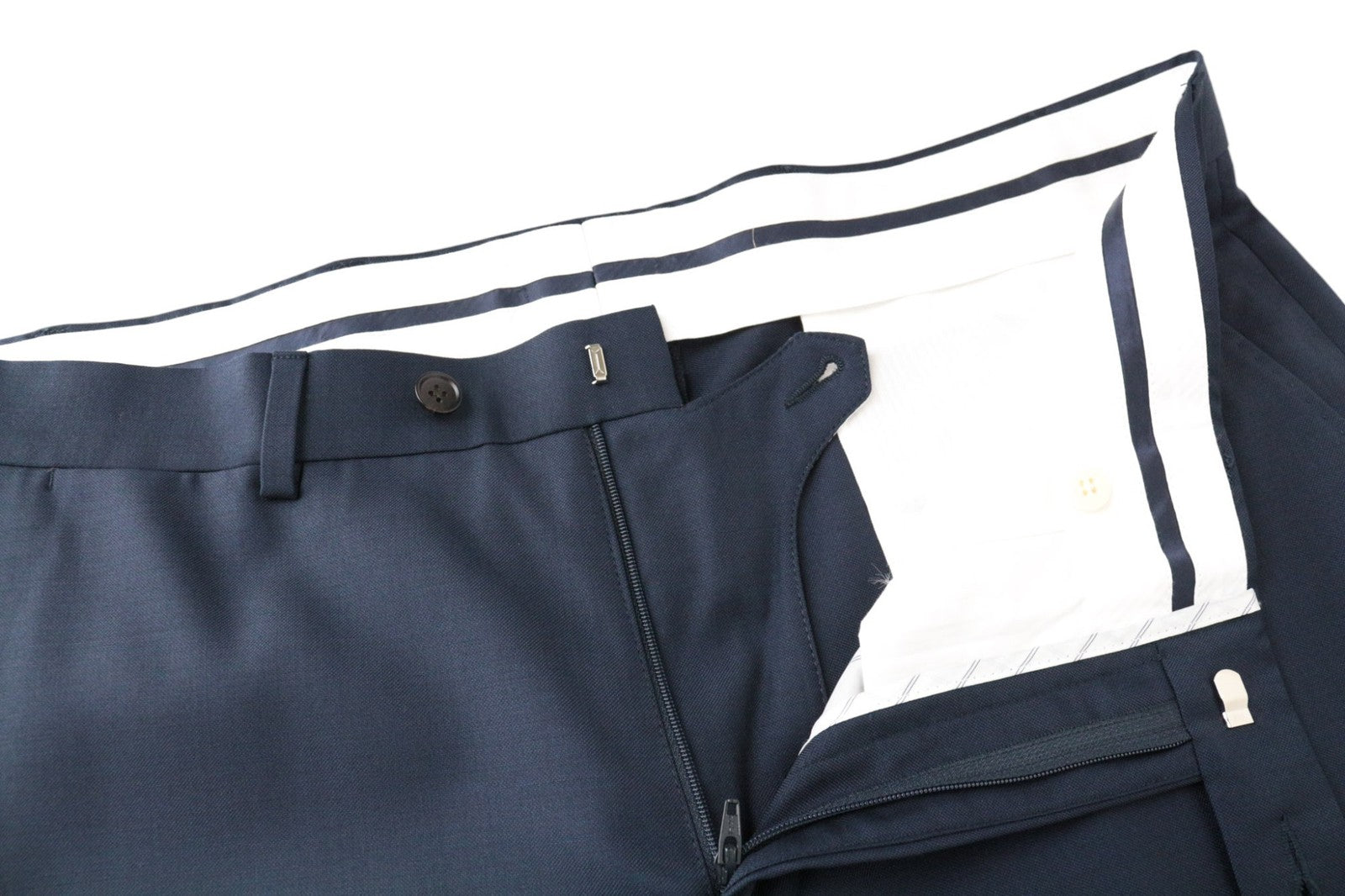 SUITSUPPLY La Spalla Men Suit UK42R Perennial Blue 2-Piece Pure Wool Slim Cut