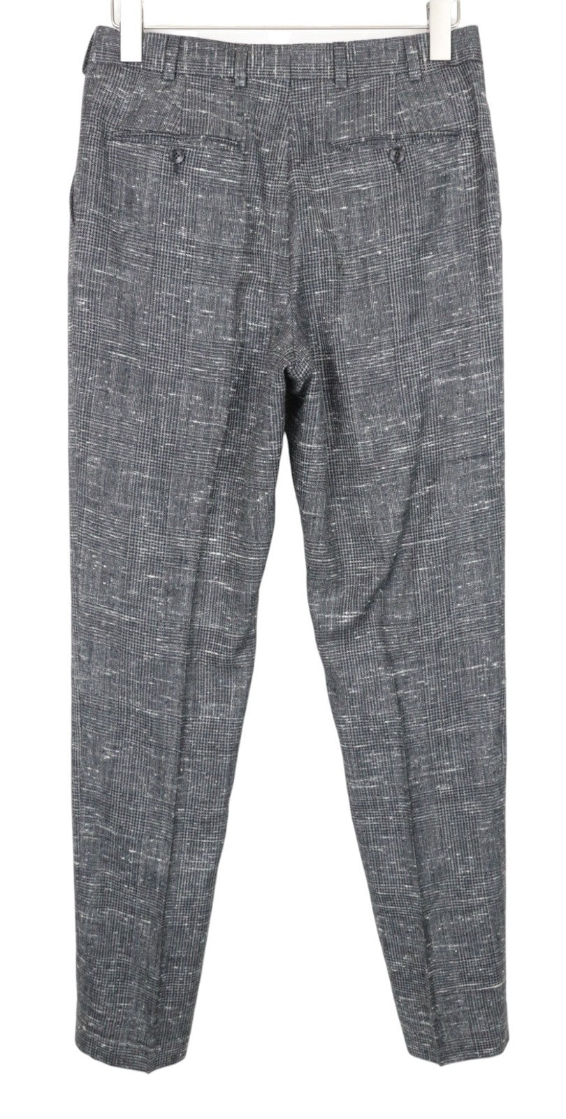SUITSUPPLY Havana Men Suit UK38R 2-Piece Glen Check Grey Slim Wool Silk Linen