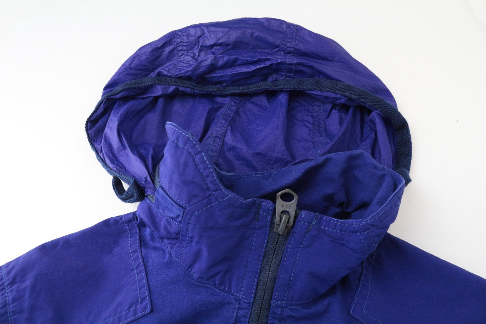 G-STAR Men Jacket XS Bright Prince Blue Twill Overshirt Hooded Unlined Casual