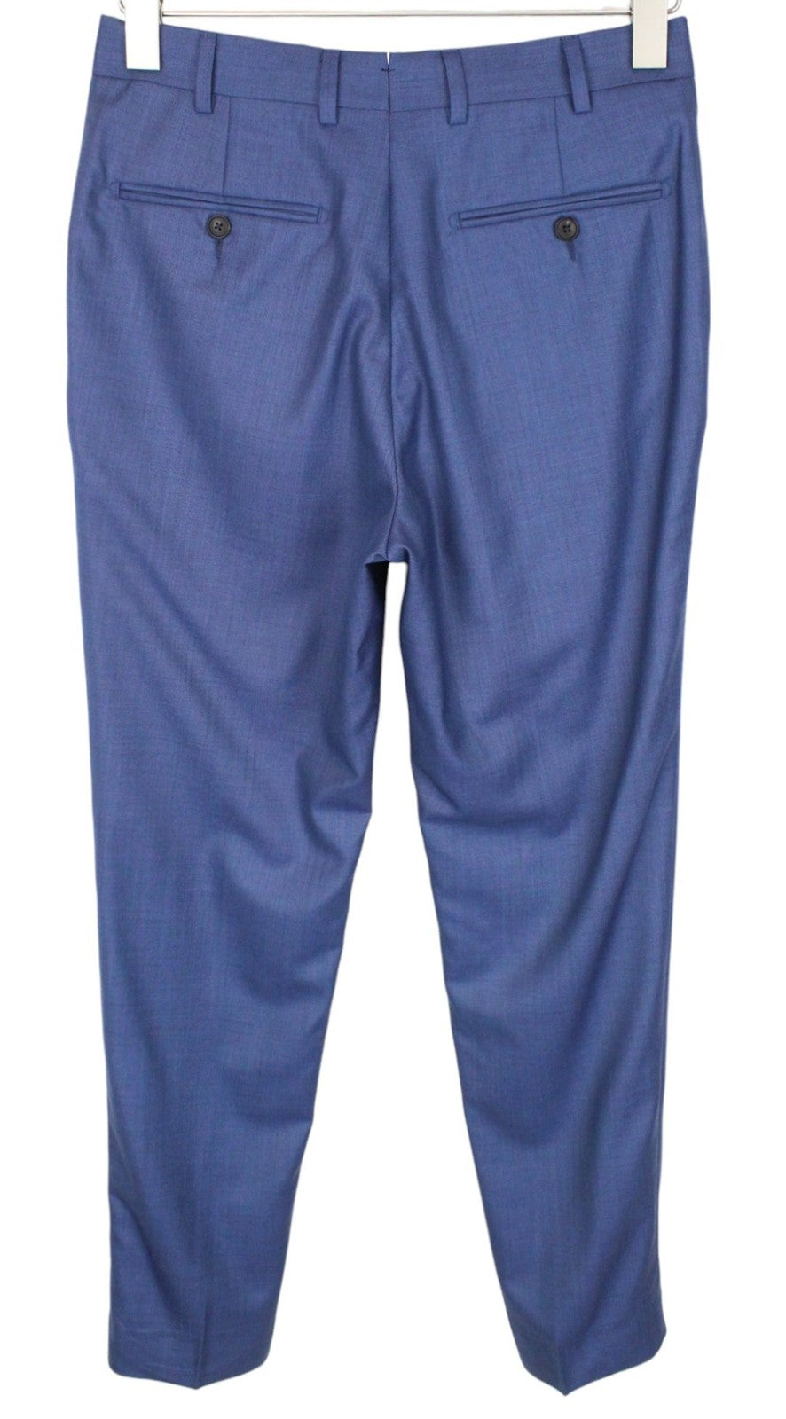 SUITSUPPLY Lazio La Spalla Men Suit UK34R Blue Pure Wool Super 150s Slim 3 Piece