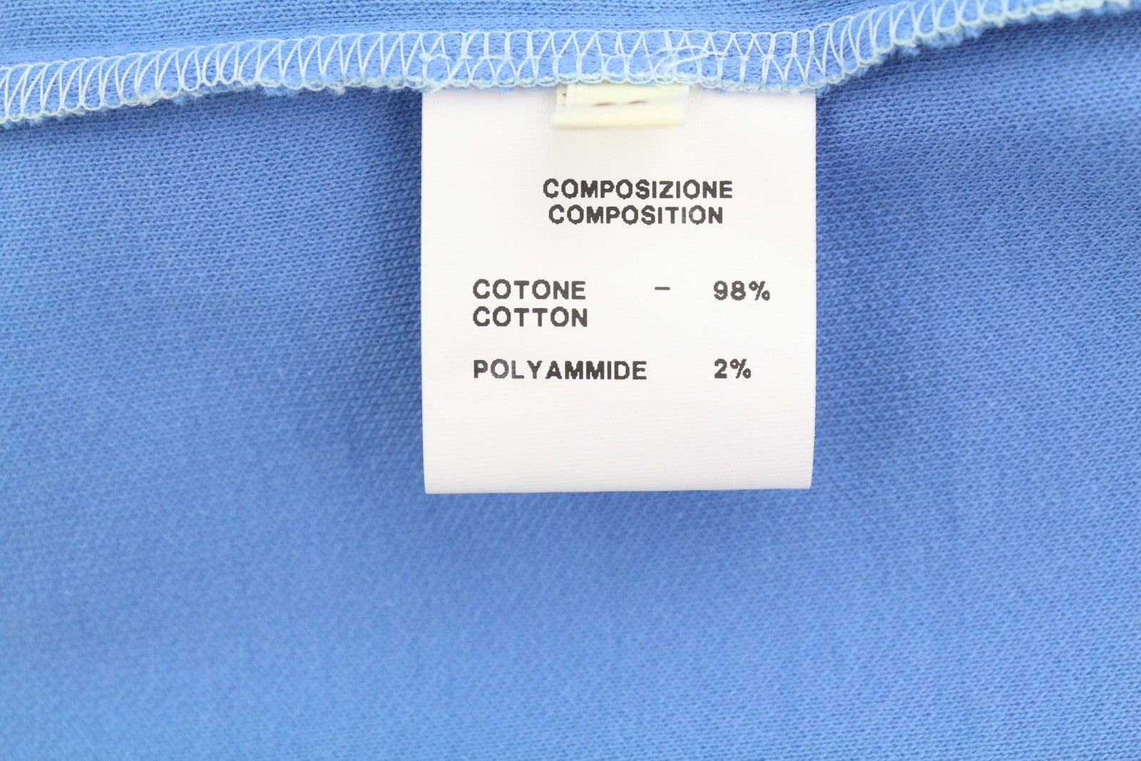 FILIPPO DE LAURENTIIS Men Sweatshirt IT50 M Blue Melange Crew Neck Short Sleeve