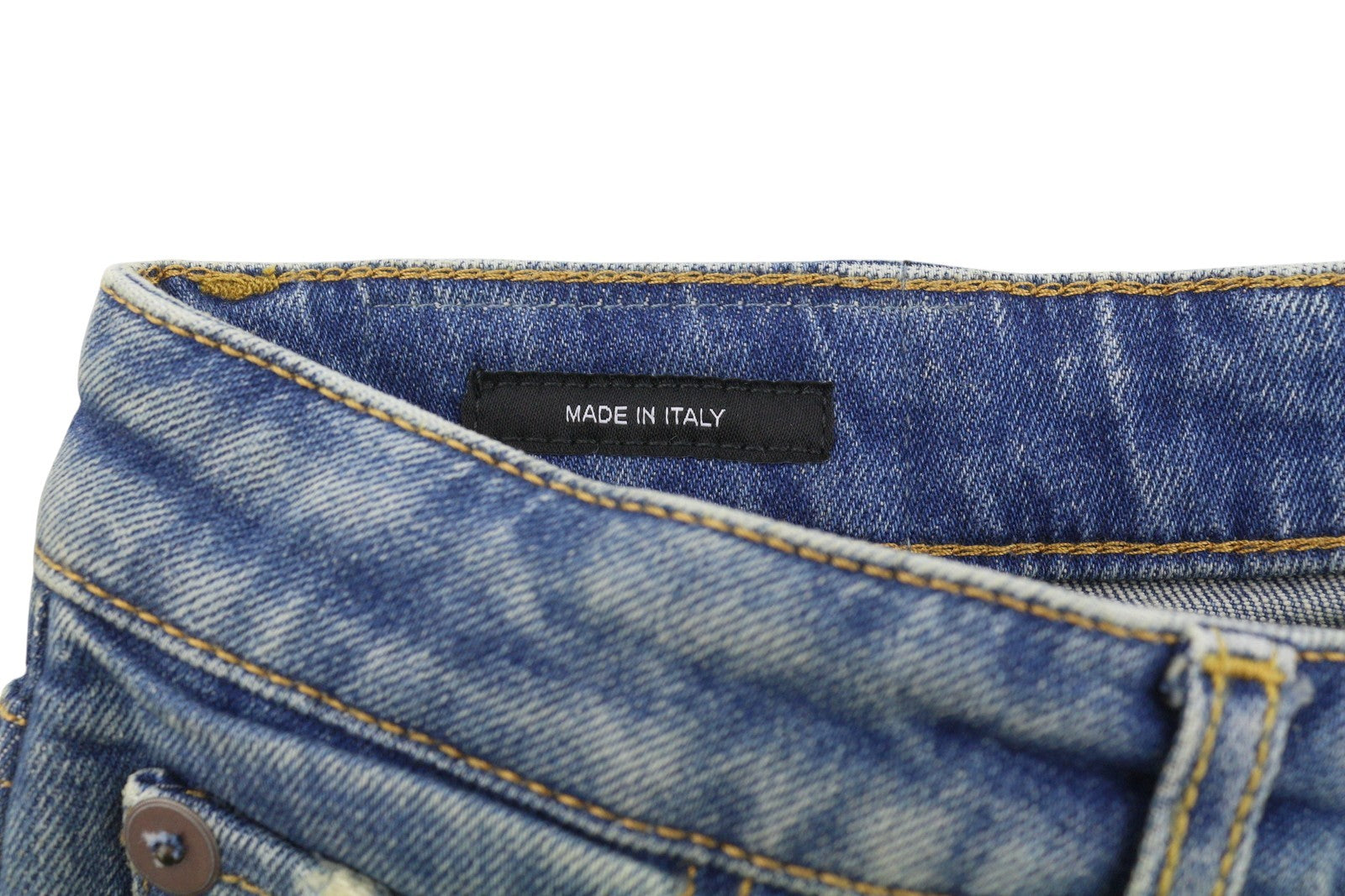 R13 Kick Fit Women Jeans 25 Kelly Stretch Cropped Aged Faded Blue PS26