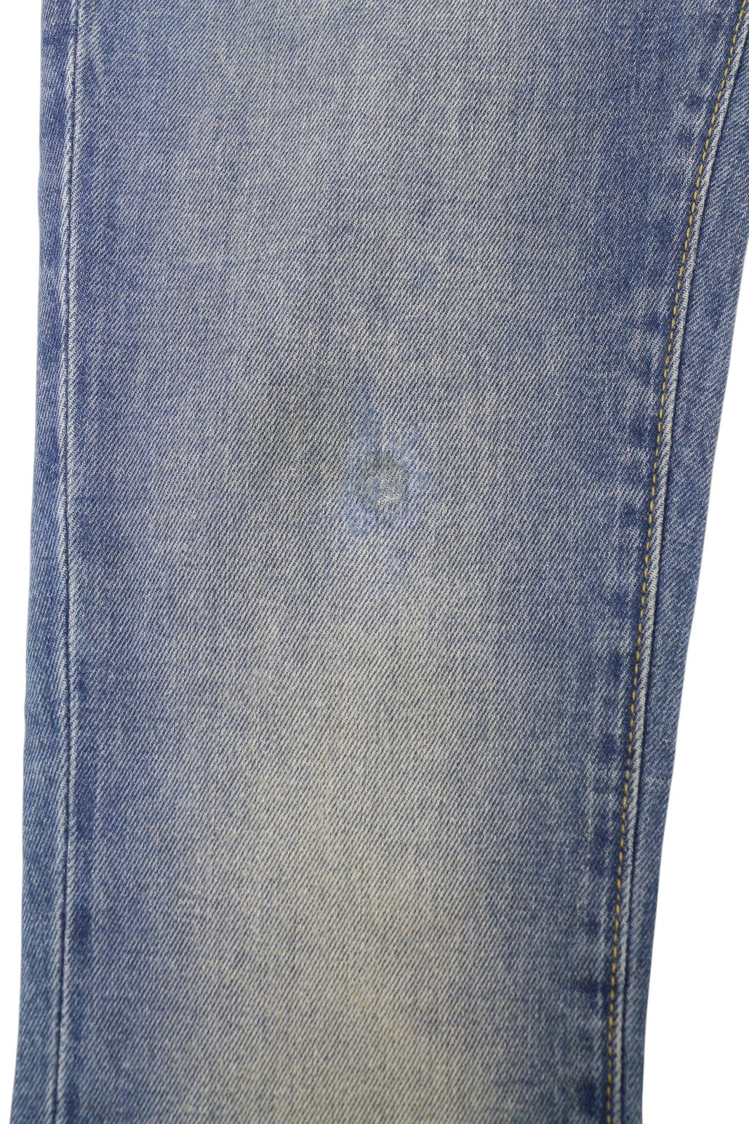 R13 Kick Fit Women Jeans 24 Jasper Stretch Cropped Whiskers Faded Blue SS26