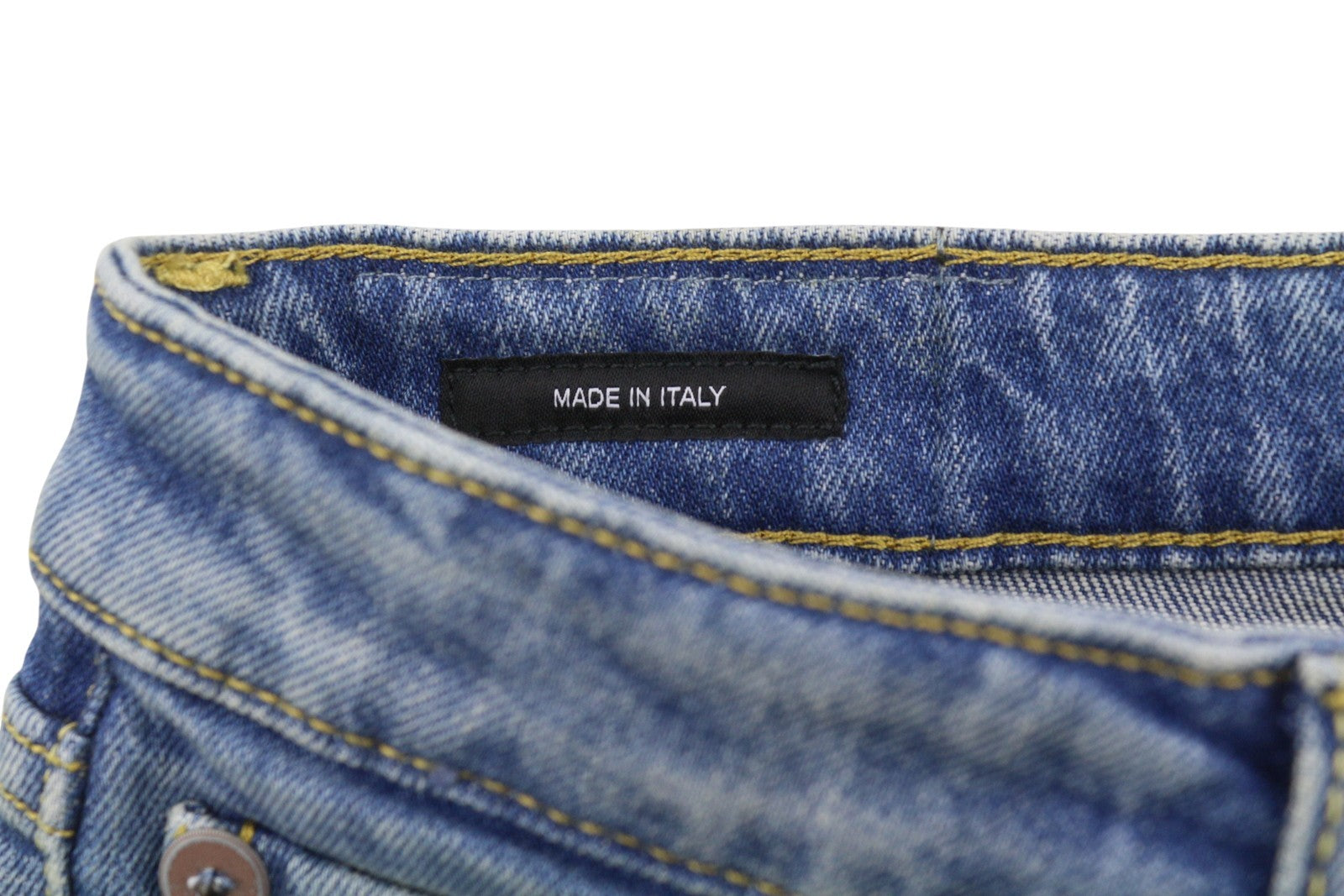 R13 Kick Fit Women Jeans 24 Jasper Stretch Cropped Whiskers Faded Blue SS26