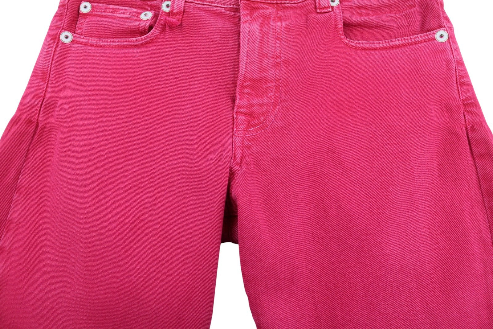R13 Romeo Women Jeans 27 Fuchsia Stretch Cropped Slim Leg SS26 RRP735