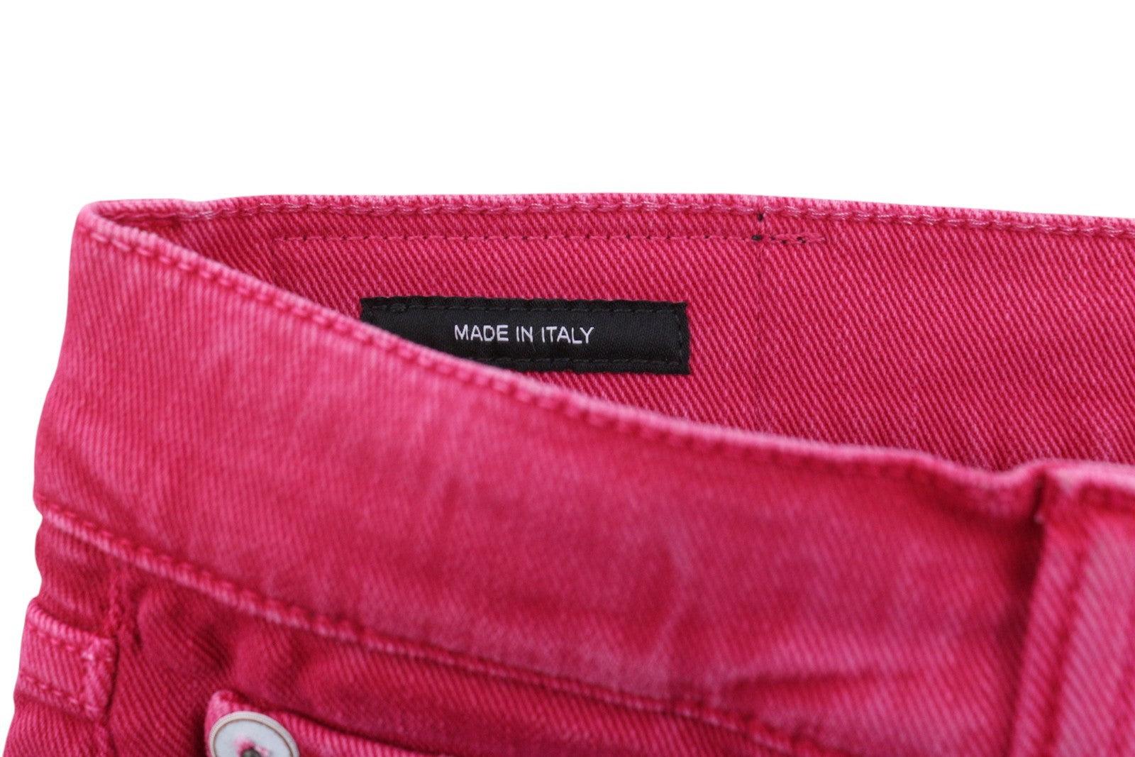 R13 Romeo Women Jeans 27 Fuchsia Stretch Cropped Slim Leg SS26 RRP735