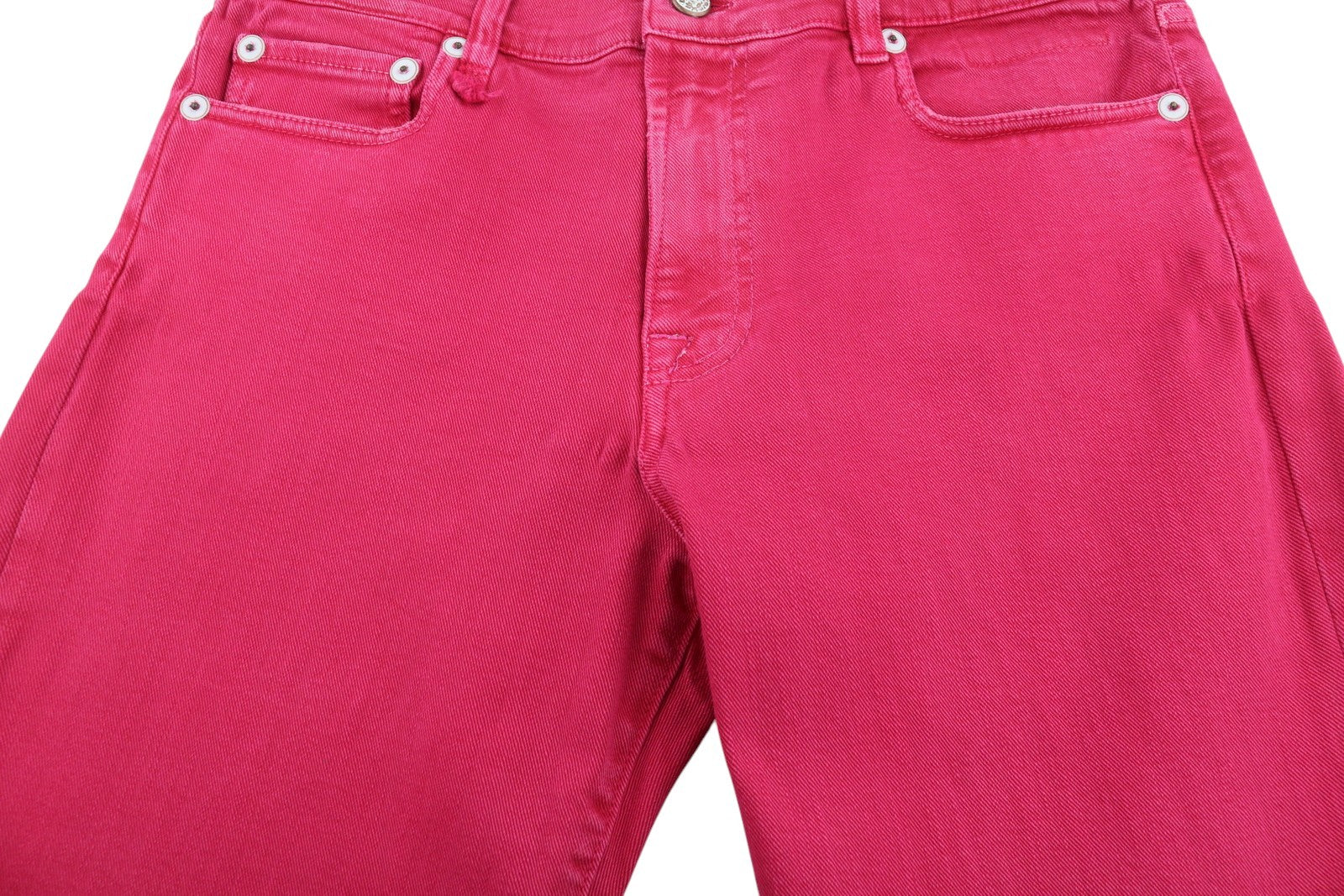 R13 Romeo Women Jeans 30 Fuchsia Stretch Cropped Slim Fit SS26 RRP735