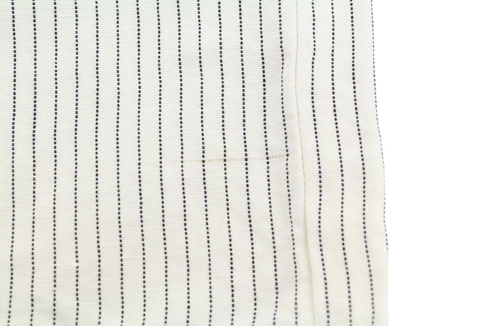 R13 X-BF Women Trousers 31 White With Black Mini Stripe Linen Blend SS26 RRP785