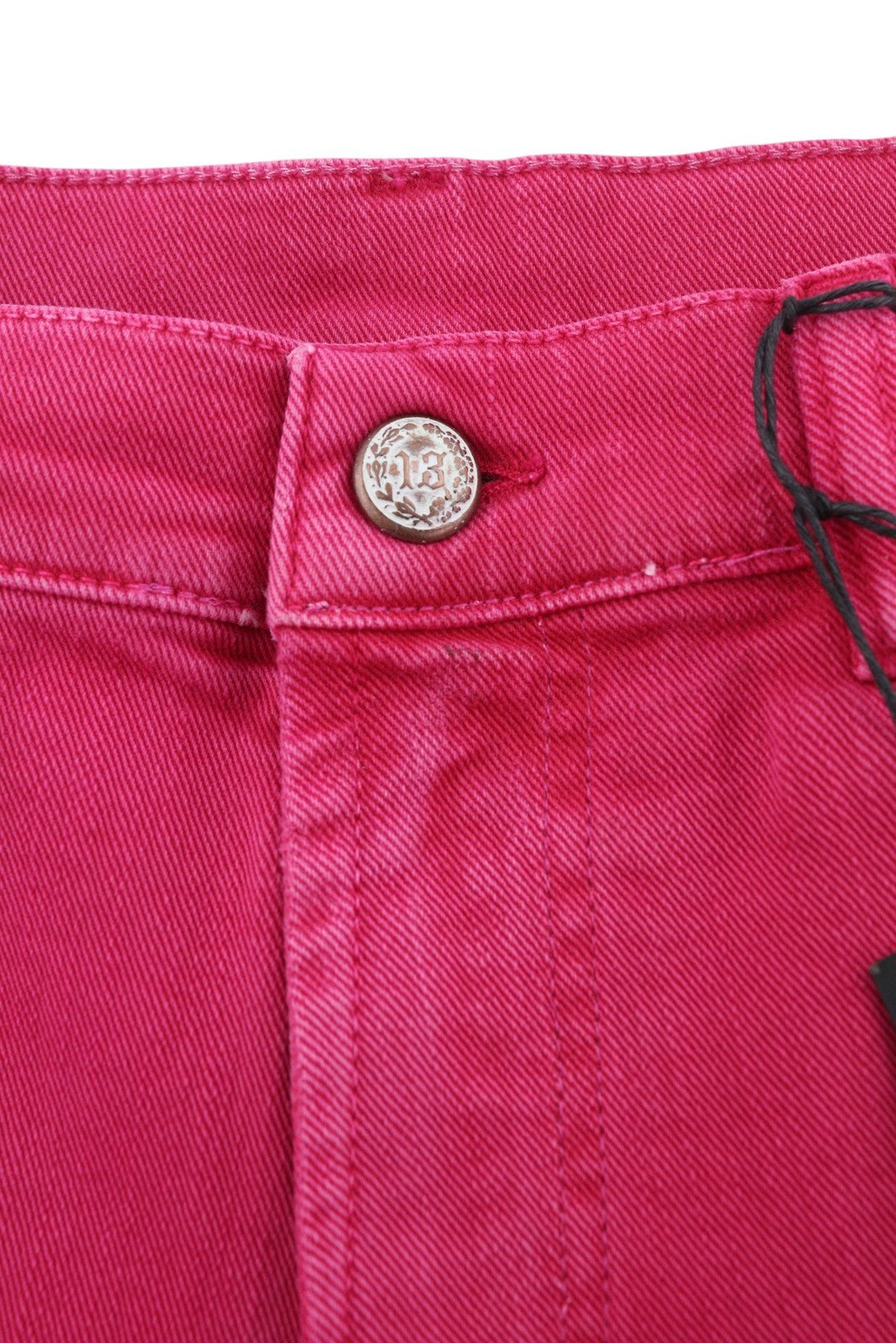 R13 Romeo Women Jeans 27 Fuchsia Stretch Cropped Slim Fit SS26 RRP735