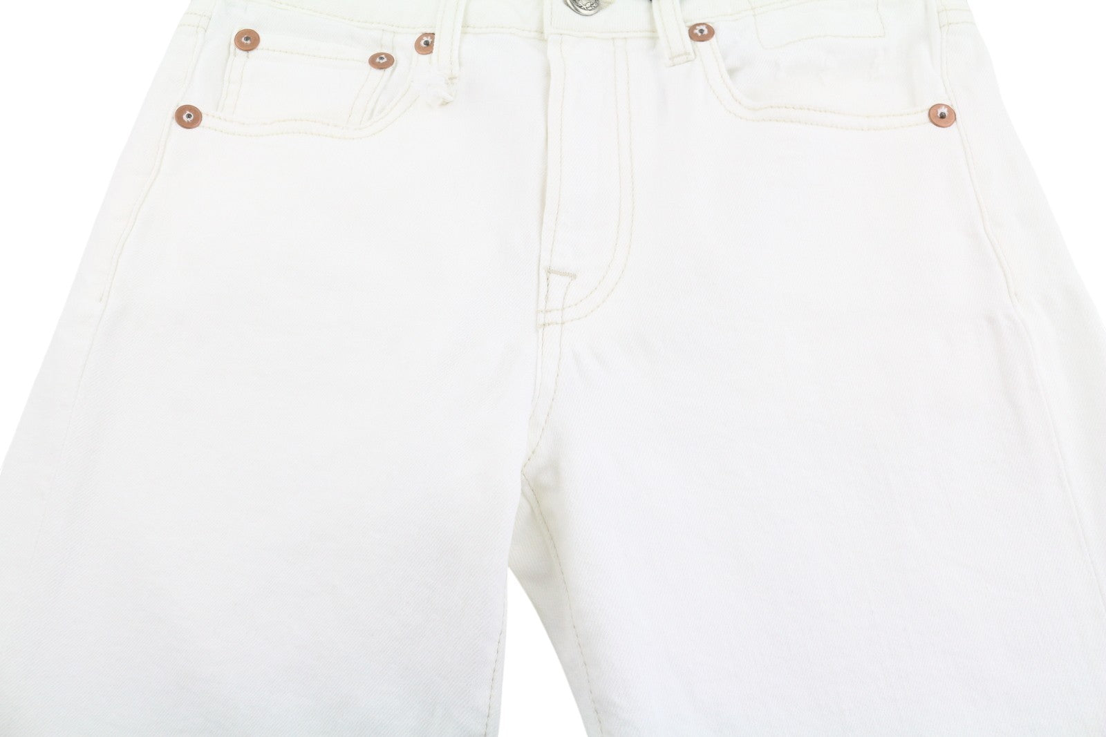 R13 Joan Cropped Flare Women Jeans 26 Aerin White Stretch Cropped SS26 RRP685