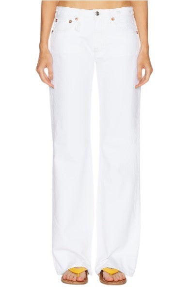 R13 Effie Women Jeans 30 Aerin White Straight Fit Zip Fly SS26