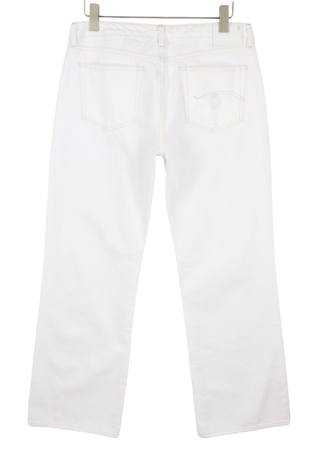 R13 Effie Women Jeans 30 Aerin White Straight Fit Zip Fly SS26