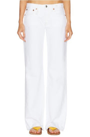 R13 Effie Women Jeans 26 Aerin White Straight Fit Zip Fly SS26