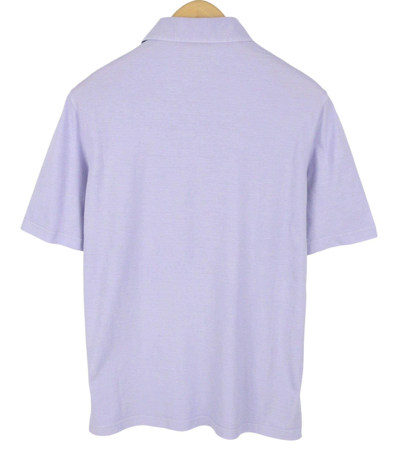 FILIPPO DE LAURENTIIS Men Polos IT48 S Purple Cotton Short Sleeved